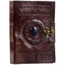 Gods Eye Brown Leather Pocket Journal with Latch