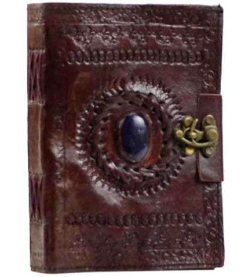 Gods Eye Brown Leather 7 Inch Journal with Latch