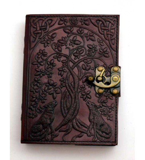 Wolf Tree Leather 7 Inch Journal with Latch