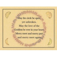 Circle Blessing Parchment Poster