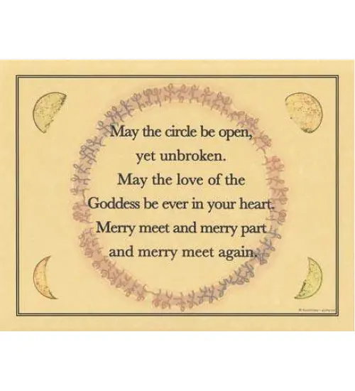 Circle Blessing Parchment Poster