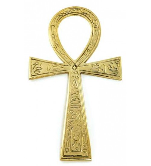 Ankh - Large Brass Egyptian Ankh 6.5 Inches
