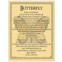 Butterfly Animal Spirit Parchment Poster