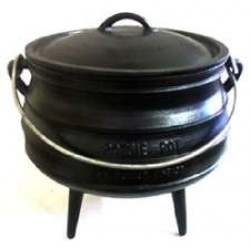 Cast Iron Potjie Cauldron - 2.25 Gallon ,Size 4