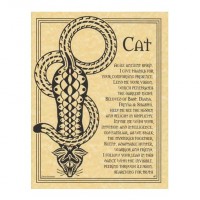 Cat Animal Spirit Parchment Poster