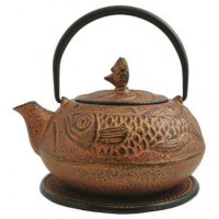 Fish Design Cast Iron Tea Pot