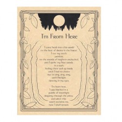 I Am From Here Parchment Poster