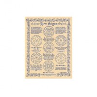 Hex Signs Reference Parchment Poster