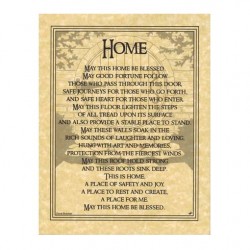 Home Blessing Parchment Poster