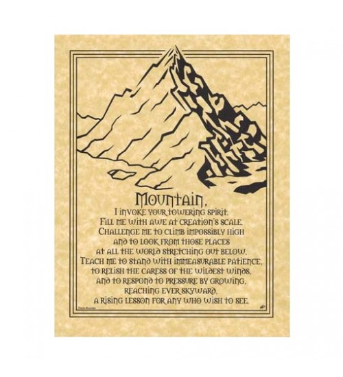 Mountain Prayer Parchment Poster
