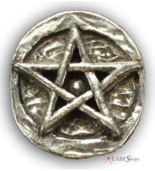 Pentagram Pewter Pocket Charm