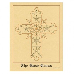 Rose Cross Hermetic Parchment Poster