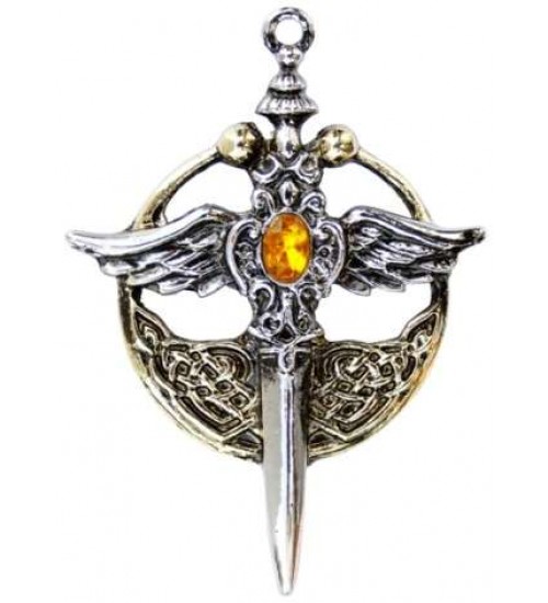 Saint Michael Relic Pewter Necklace