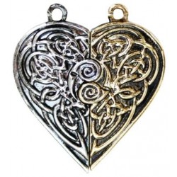 Tristan and Iseult Heart Token Necklace