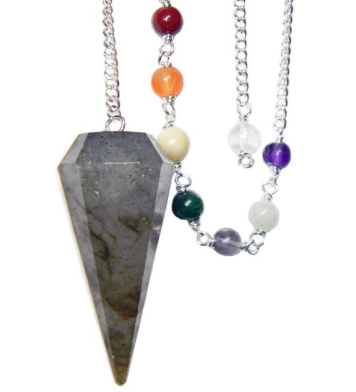 Labradorite and Chakra Scrying Pendulum