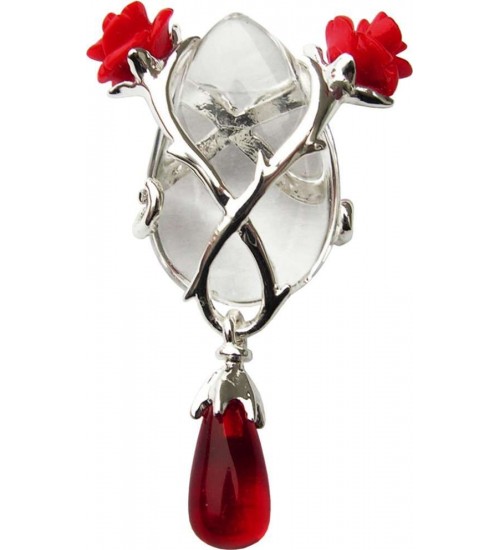 Perfect Love Rose and Thorn Crystal Keeper Necklace