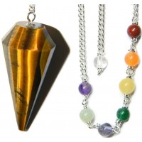 Tigers Eye Chakra Scrying Pendulum