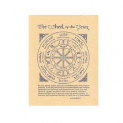 Wheel of the Year Parchment Poster