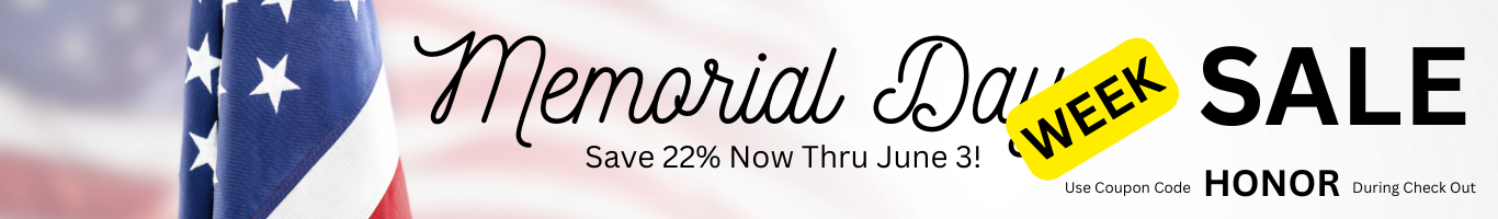save 22% during our memorial week sale