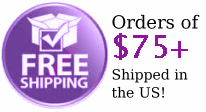 Free shipping on orders of $100 or more shipped within the US.